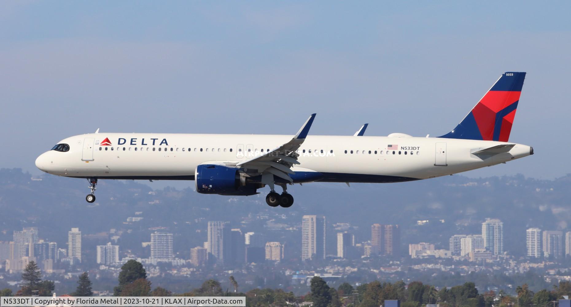 N533DT, 2023 Airbus A321-271NX C/N 11362, DAL A321N zx SEA-LAX
