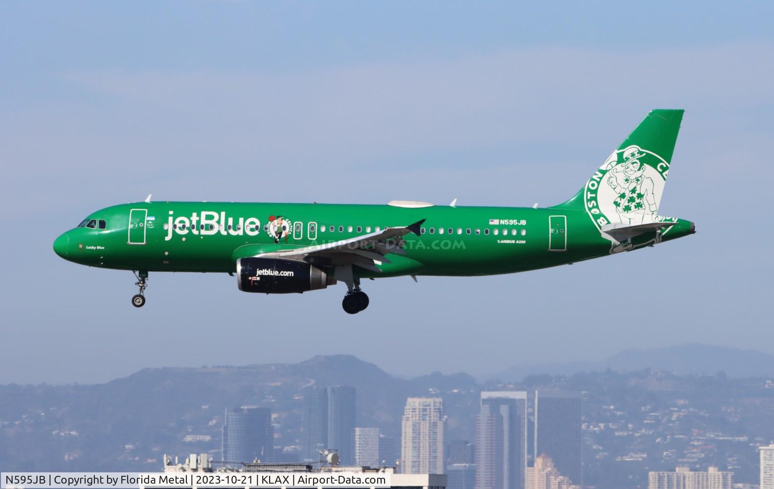 N595JB, 2004 Airbus A320-232 C/N 2286, JBU A320 Celtics zx KSEA-LAX