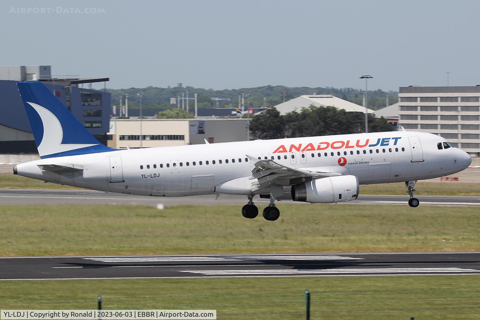 YL-LDJ, 2010 Airbus A320-232 C/N 4351, at bru