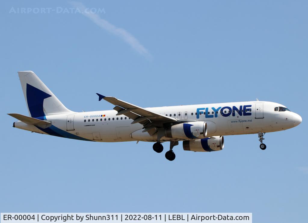 ER-00004, 2008 Airbus A320-233 C/N 3524, Landing rwy 24R