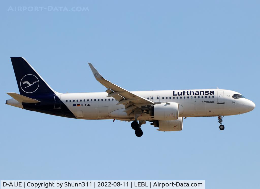 D-AIJE, 2021 Airbus A320-271N C/N 10360, Landing rwy 24R