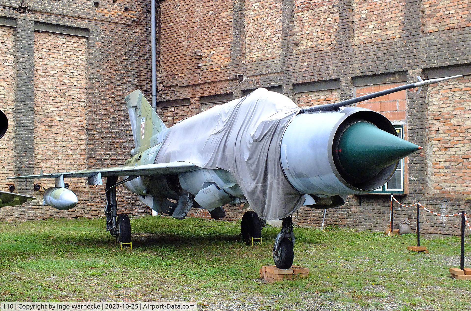 110, Mikoyan-Gurevich MiG-21bis C/N 75017895, Mikoyan i Gurevich MiG-21bis FISHBED-N at the Militärluftfahrt-Museum (Museum of Austrian Military Aviation), Zeltweg