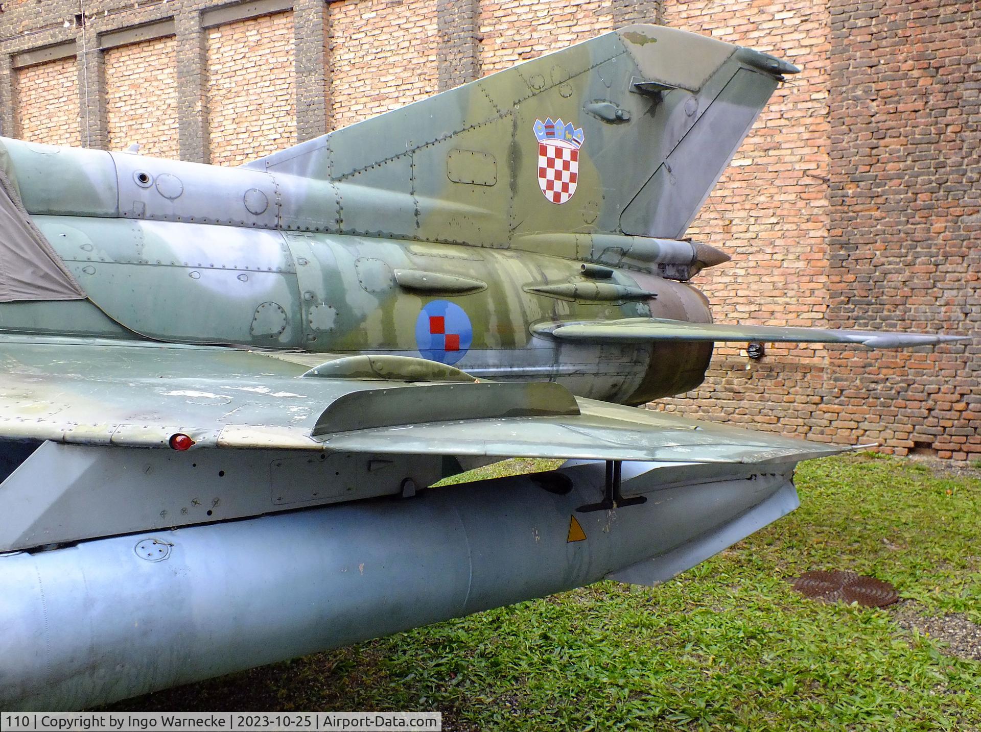 110, Mikoyan-Gurevich MiG-21bis C/N 75017895, Mikoyan i Gurevich MiG-21bis FISHBED-N at the Militärluftfahrt-Museum (Museum of Austrian Military Aviation), Zeltweg