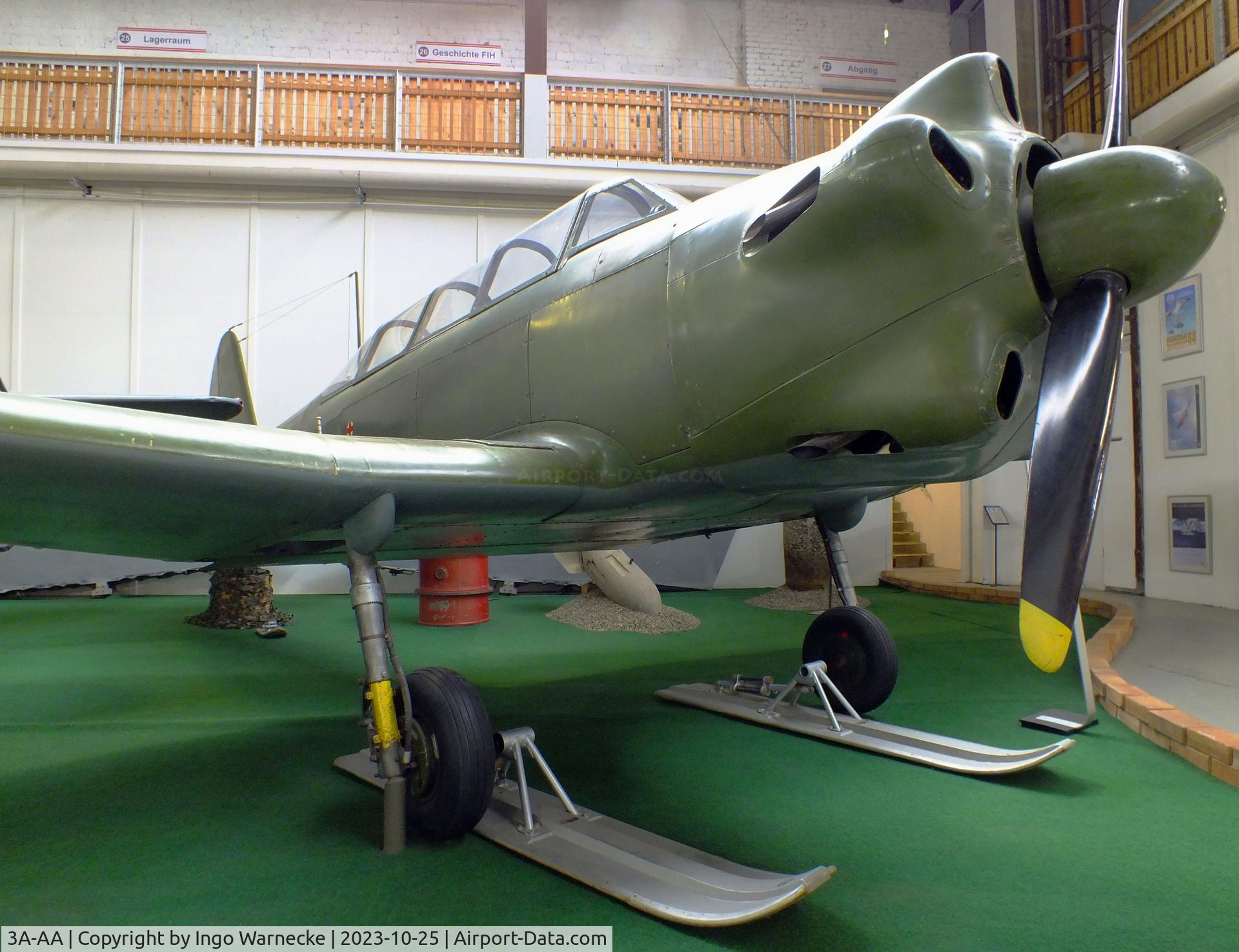 3A-AA, Yakovlev Yak-18 C/N 10113, Yakovlev Yak-18 MAX at the Militärluftfahrt-Museum (Museum of Austrian Military Aviation), Zeltweg