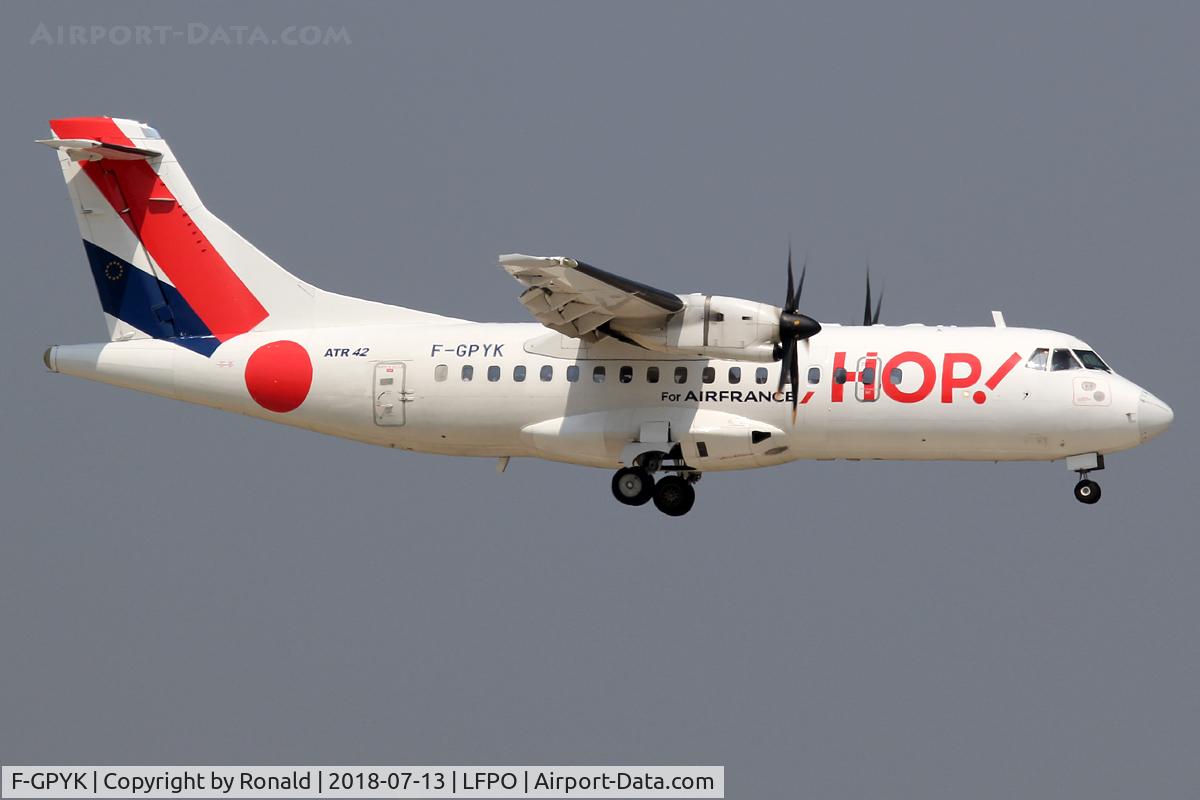 F-GPYK, 1997 ATR 42-500 C/N 537, at orly