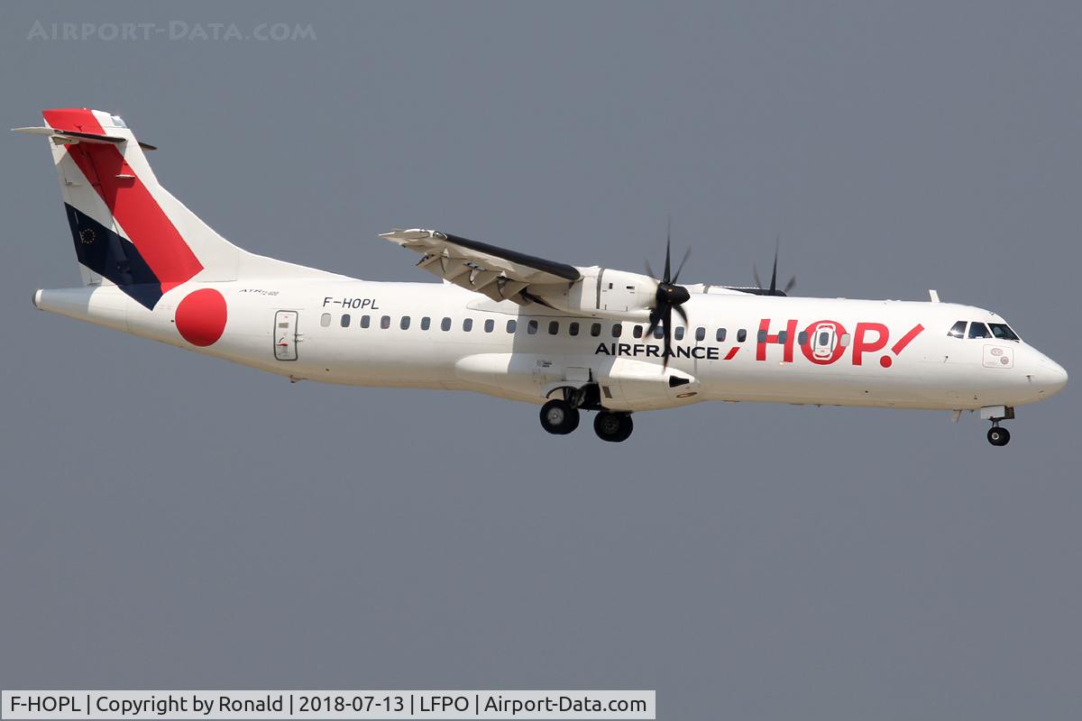 F-HOPL, 2015 ATR 72-600 (72-212A) C/N 1283, at orly