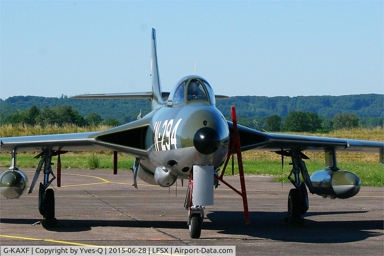 G-KAXF, 1956 Hawker Hunter F.6A C/N S4/U/3361, Hawker Hunter F.6A, Static display, Luxeuil-St Sauveur Air Base 116 (LFSX)