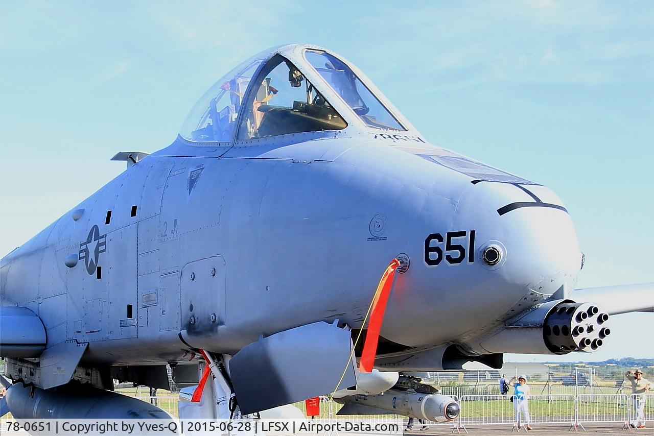78-0651, 1978 Fairchild Republic A-10C Thunderbolt II C/N A10-0271, Fairchild Republic A-10C Thunderbolt II, Static display, Luxeuil-Saint Sauveur Air Base 116 (LFSX)