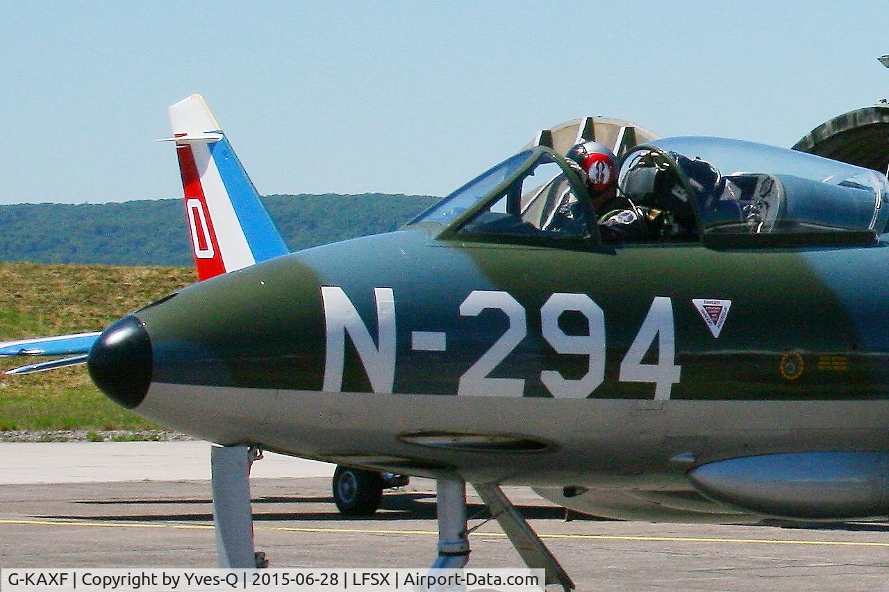G-KAXF, 1956 Hawker Hunter F.6A C/N S4/U/3361, Hawker Hunter F.6A, Taxiing, Luxeuil-St Sauveur Air Base 116 (LFSX)