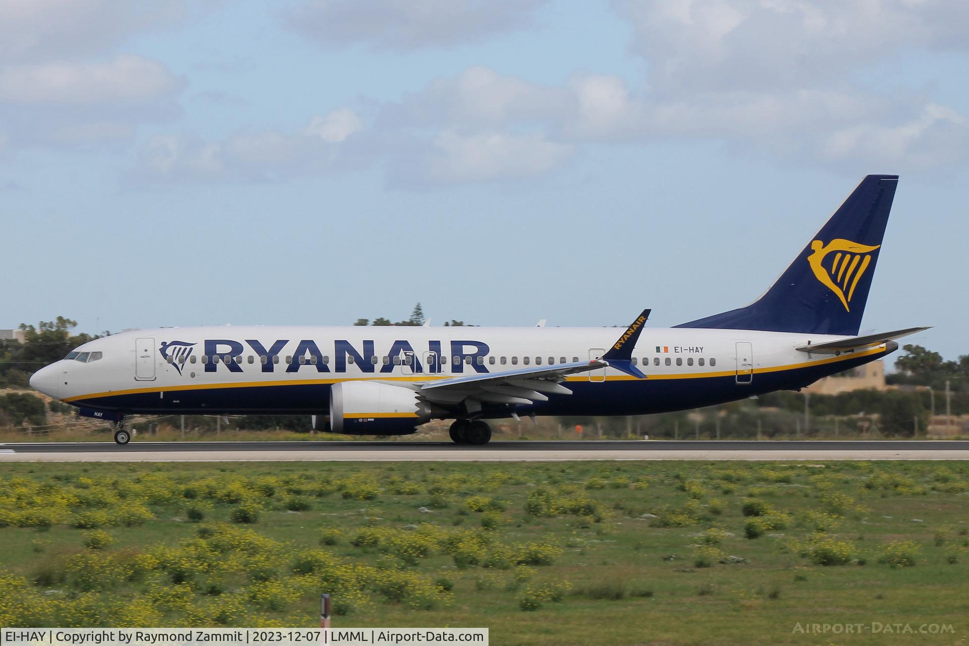 EI-HAY, 2019 Boeing 737-8-200 MAX C/N 65079, B737-8 MAX EI-HAY Ryanair