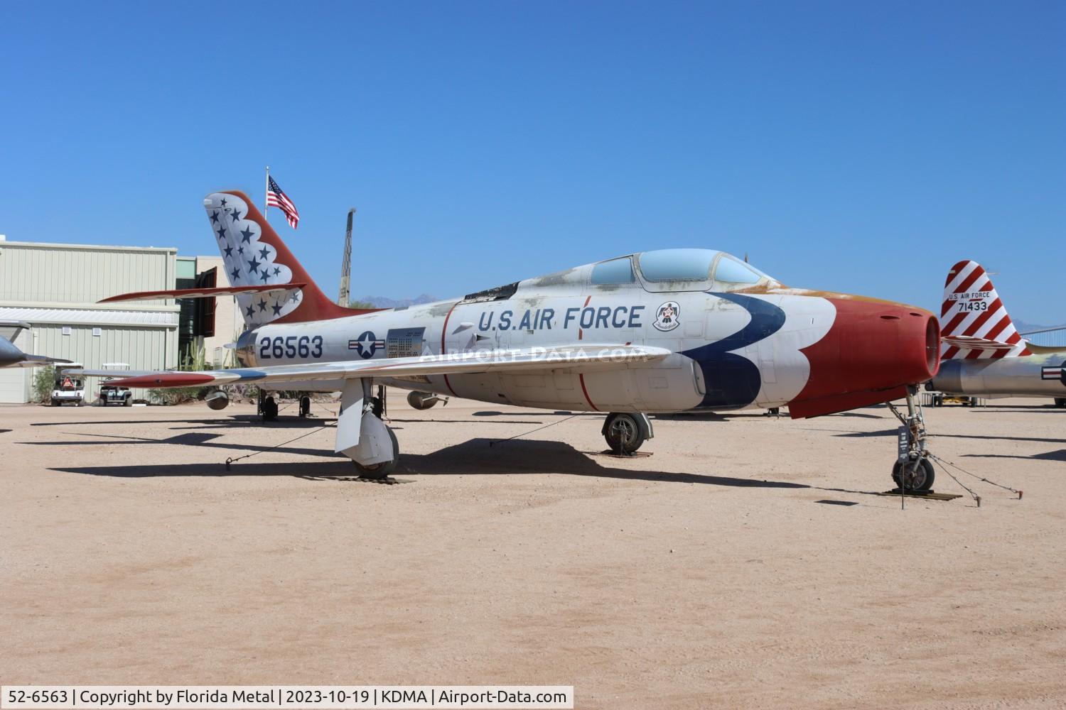 52-6563, Republic F-84F Thunderstreak C/N Not found 52-6563, F-84F zx