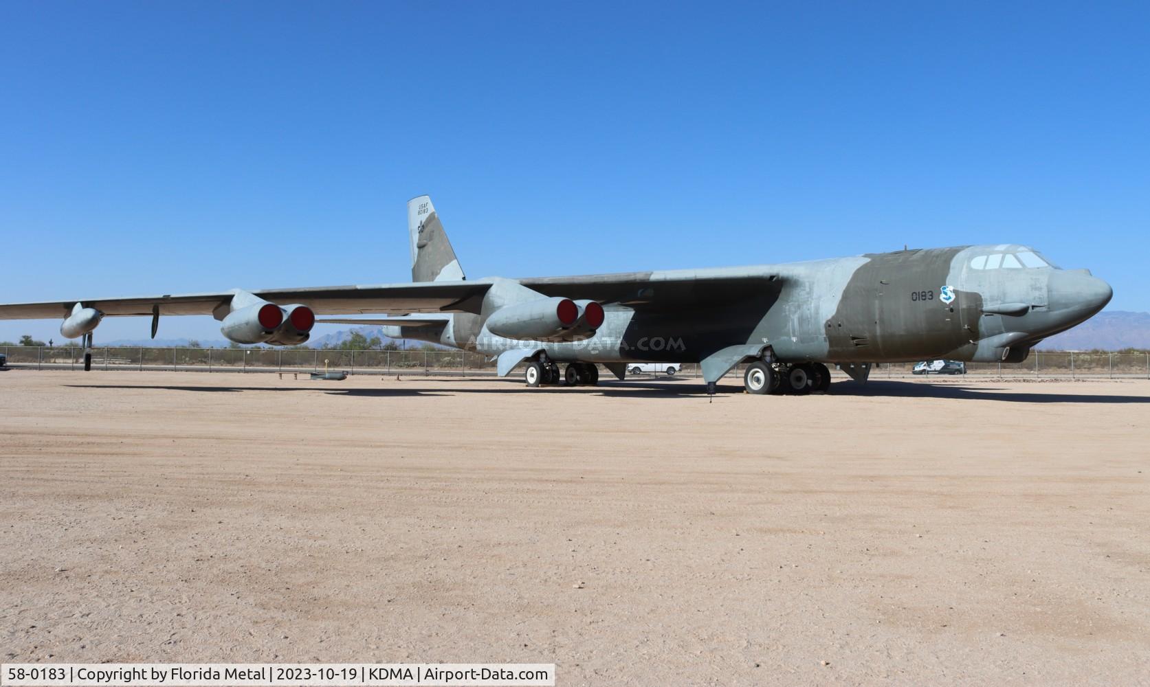 58-0183, 1958 Boeing B-52G Stratofortress C/N 464251, B-52G zx