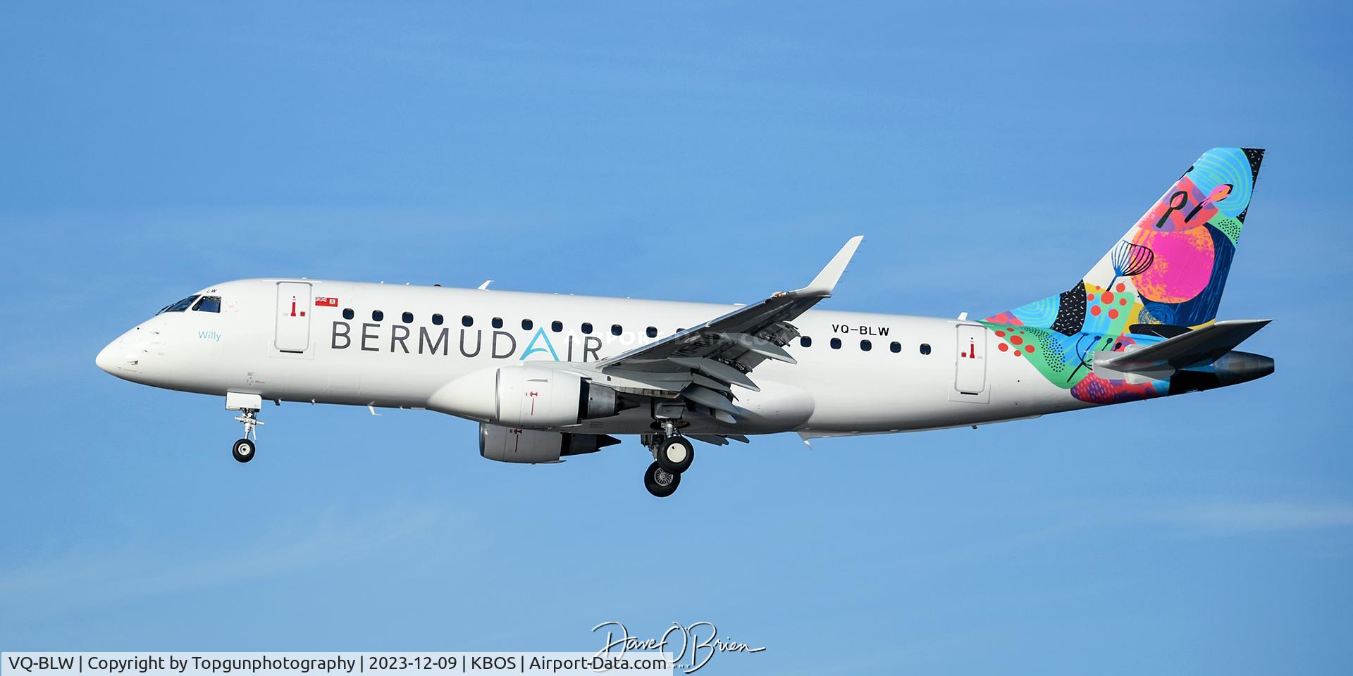 VQ-BLW, 2012 Embraer E175STD C/N 17000351, Inbound to Boston MA