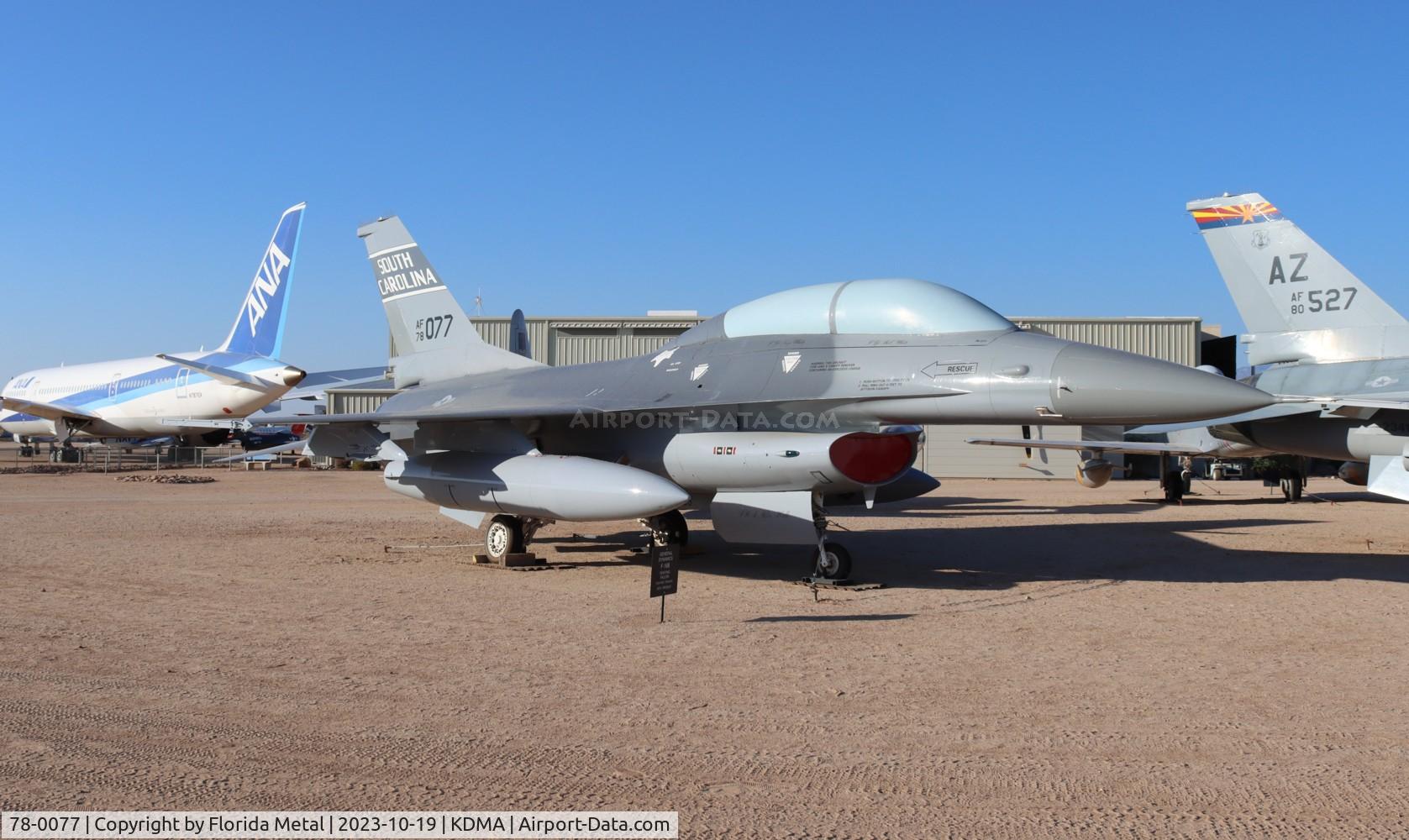 78-0077, 1978 General Dynamics F-16B Fighting Falcon C/N 62-3, F-16B zx