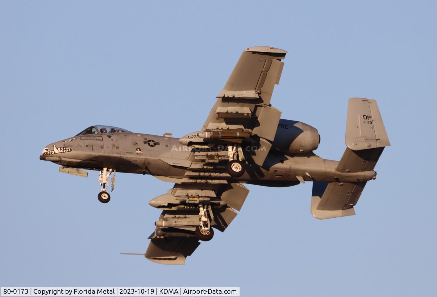 80-0173, 1980 Fairchild Republic A-10C Thunderbolt II C/N A10-0523, A-10 zx
