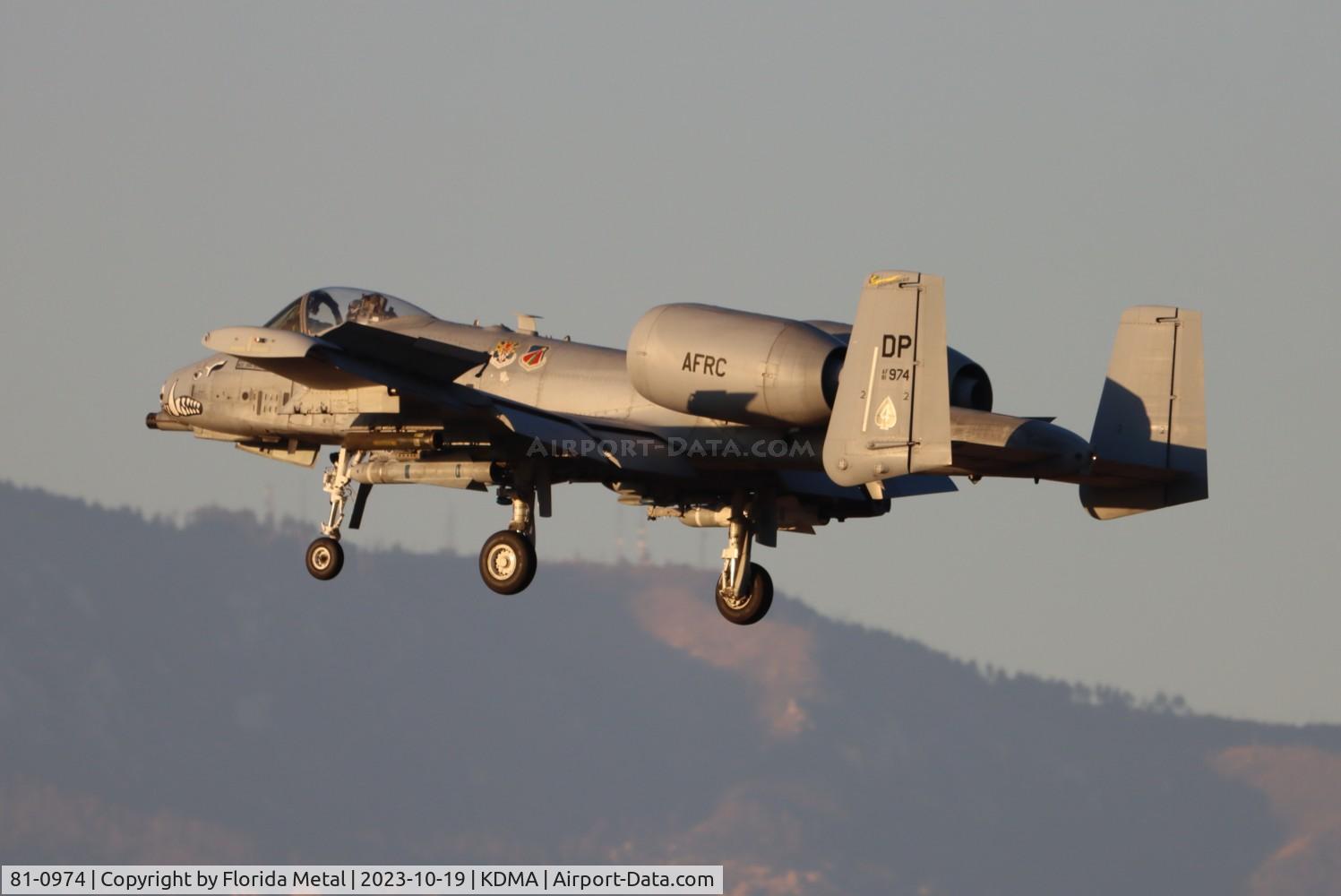 81-0974, Fairchild Republic A-10A Thunderbolt II C/N A10-0669, A-10 zx