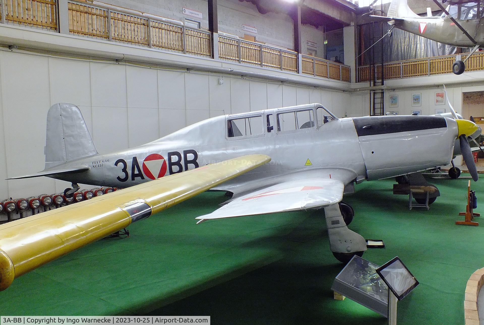 3A-BB, Fiat G.46-4B C/N 157, FIAT G.46-4B at the Militärluftfahrt-Museum (Museum of Austrian Military Aviation), Zeltweg