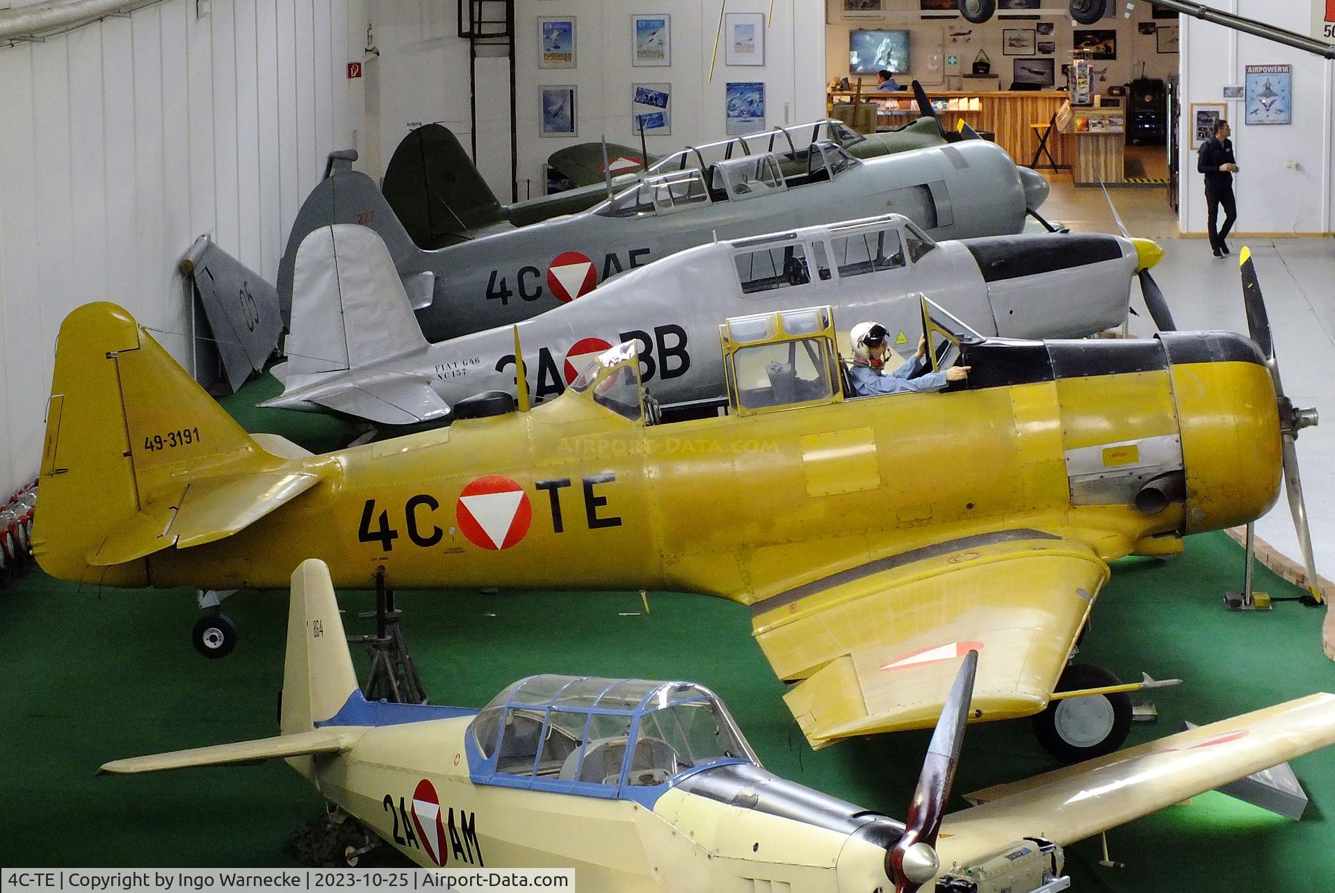4C-TE, 1949 North American LT-6G Texan C/N 168-295, North American LT-6G Texan at the Militärluftfahrt-Museum (Museum of Austrian Military Aviation), Zeltweg