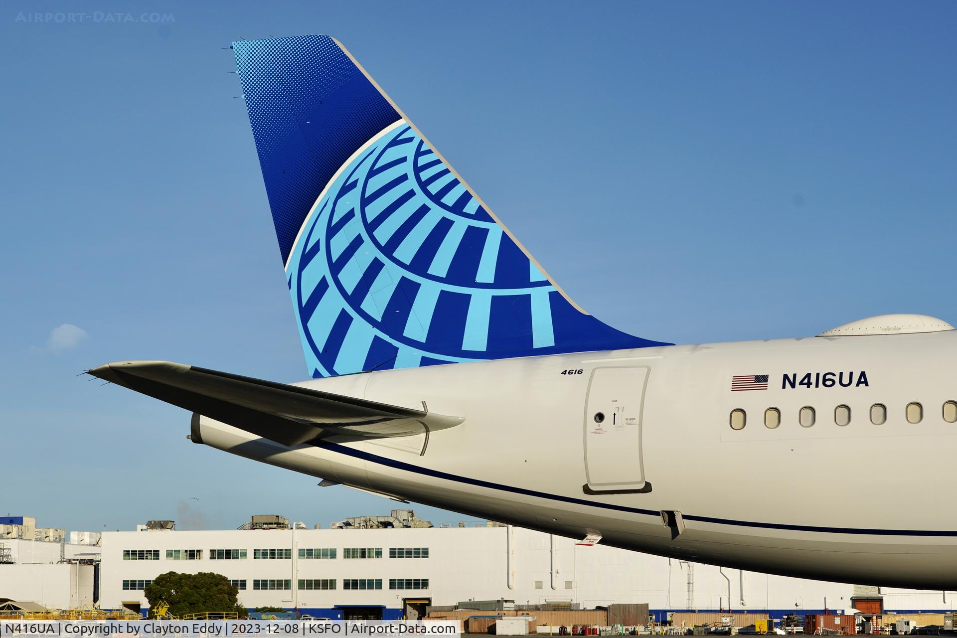 N416UA, 1994 Airbus A320-232 C/N 479, SFO 2023.