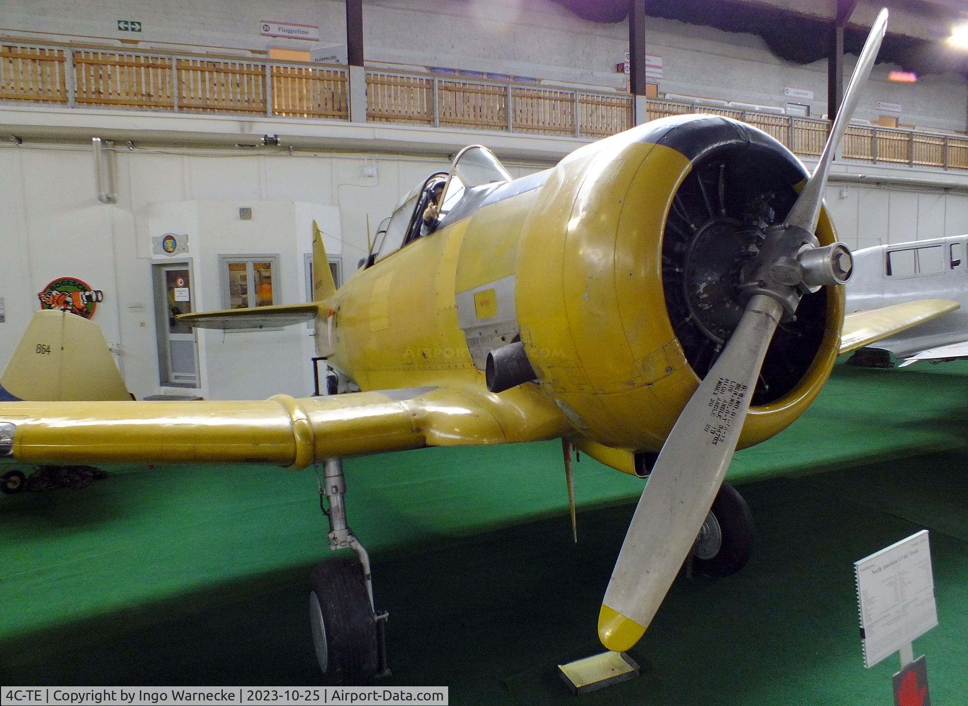 4C-TE, 1949 North American LT-6G Texan C/N 168-295, North American LT-6G Texan at the Militärluftfahrt-Museum (Museum of Austrian Military Aviation), Zeltweg