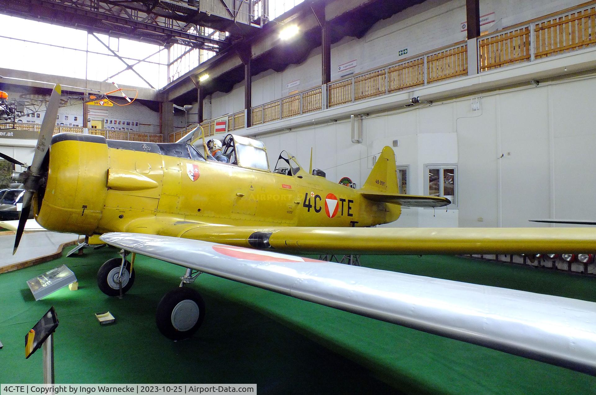 4C-TE, 1949 North American LT-6G Texan C/N 168-295, North American LT-6G Texan at the Militärluftfahrt-Museum (Museum of Austrian Military Aviation), Zeltweg