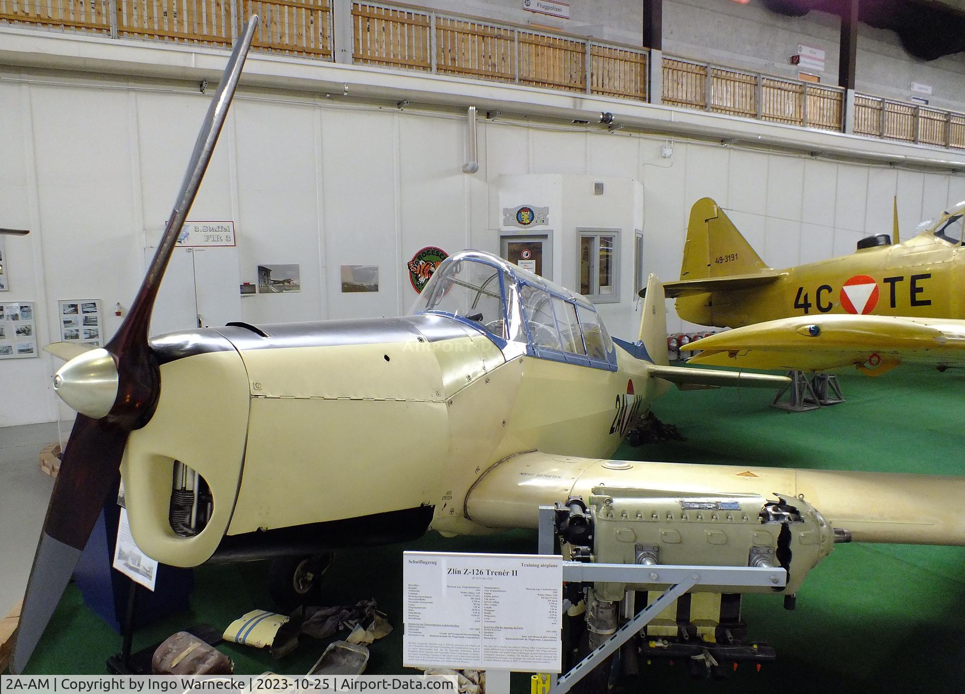 2A-AM, 1955 Zlin Z-126 Trener C/N 0864, Zlin Z-126 Trener at the Militärluftfahrt-Museum (Museum of Austrian Military Aviation), Zeltweg