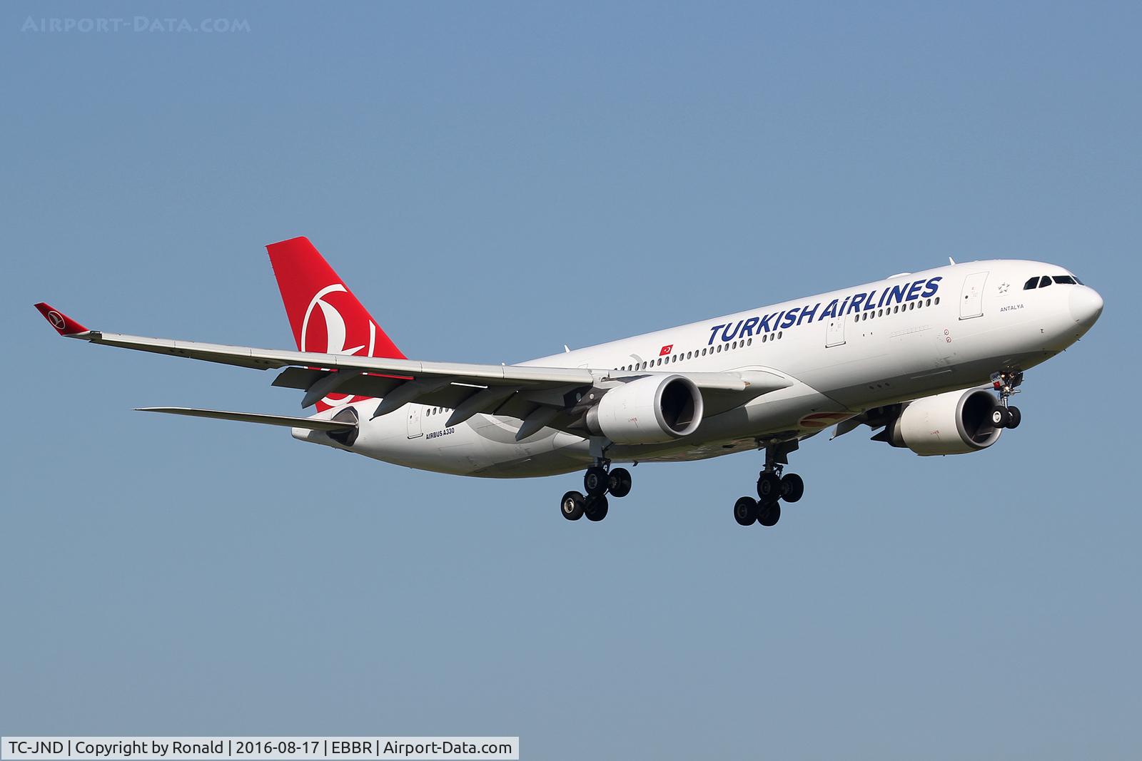 TC-JND, 2006 Airbus A330-203 C/N 754, at bru