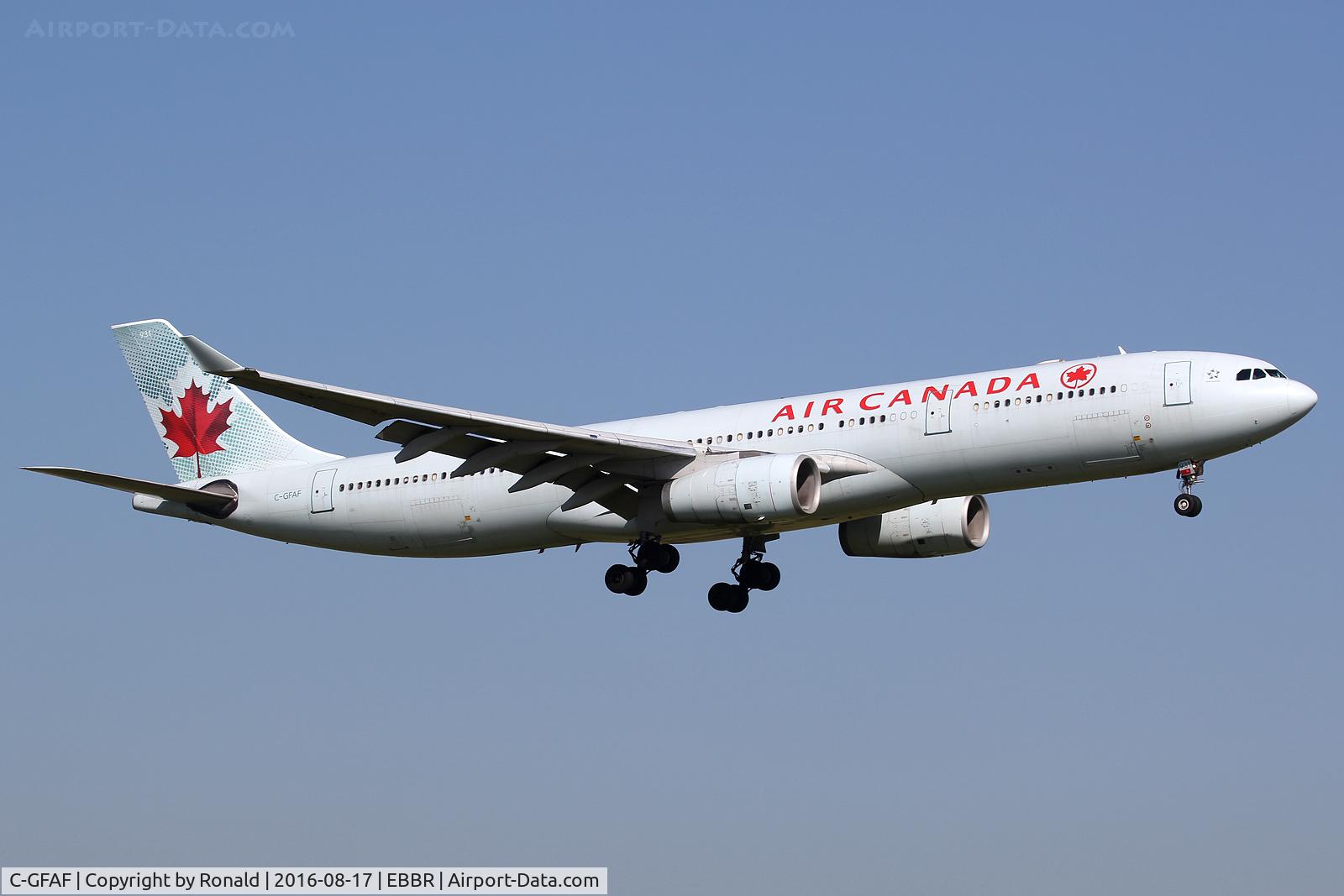 C-GFAF, 1999 Airbus A330-343 C/N 0277, at bru