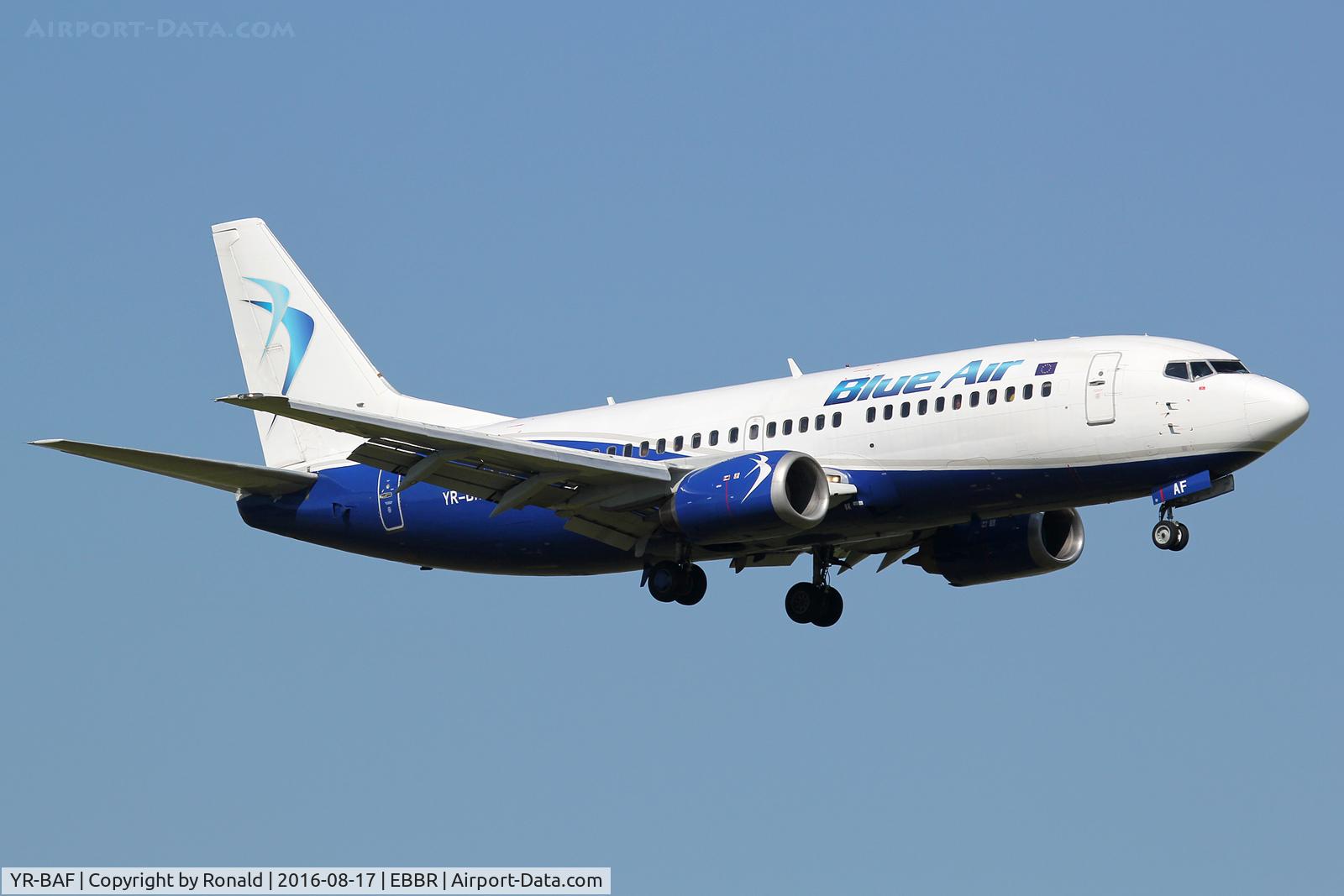 YR-BAF, 1989 Boeing 737-322 C/N 24453, at bru
