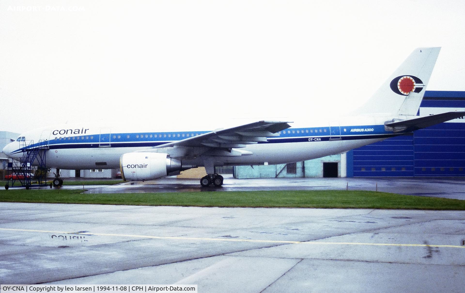 OY-CNA, 1979 Airbus A300B2-320 C/N 079, Copenhagen 8.11.1994