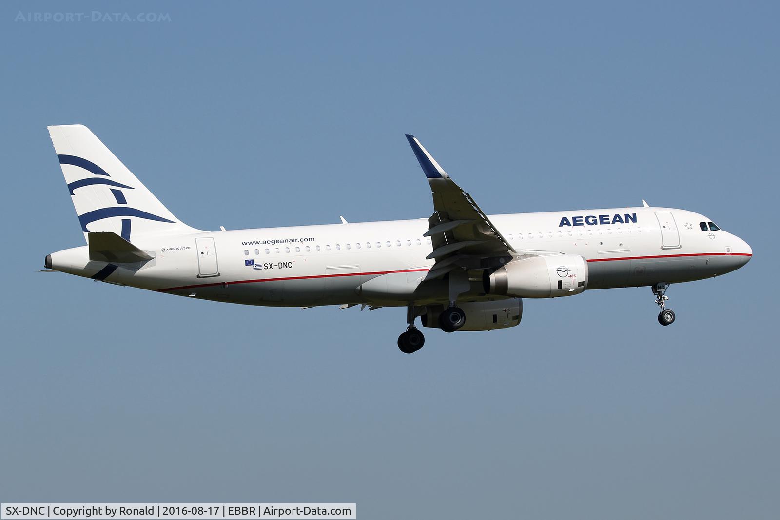 SX-DNC, 2016 Airbus A320-232 C/N 6961, at bru