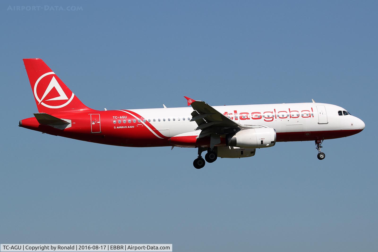 TC-AGU, 2003 Airbus A320-232 C/N 2077, at bru