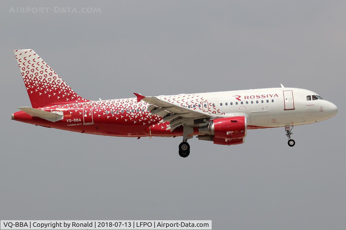 VQ-BBA, 2009 Airbus A319-112 C/N 3794, at orly