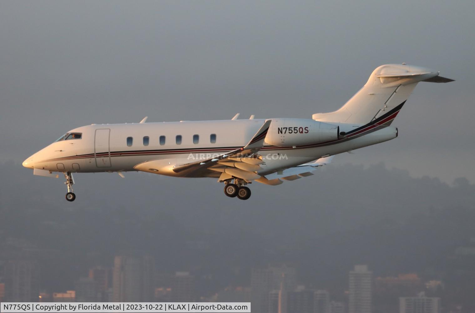 N775QS, 2015 Bombardier Challenger 350 C/N 20557, Challenger 350 zx SJC-LAX