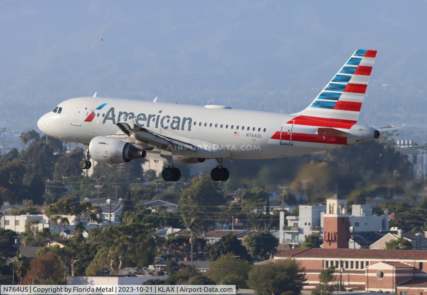 N764US, 2000 Airbus A319-112 C/N 1369, AAL A319 zx YVR-LAX