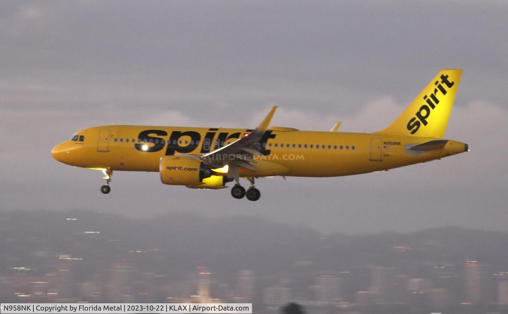 N958NK, 2022 Airbus A320-271N C/N 10860, NKS A32N Zx SLC-LAX