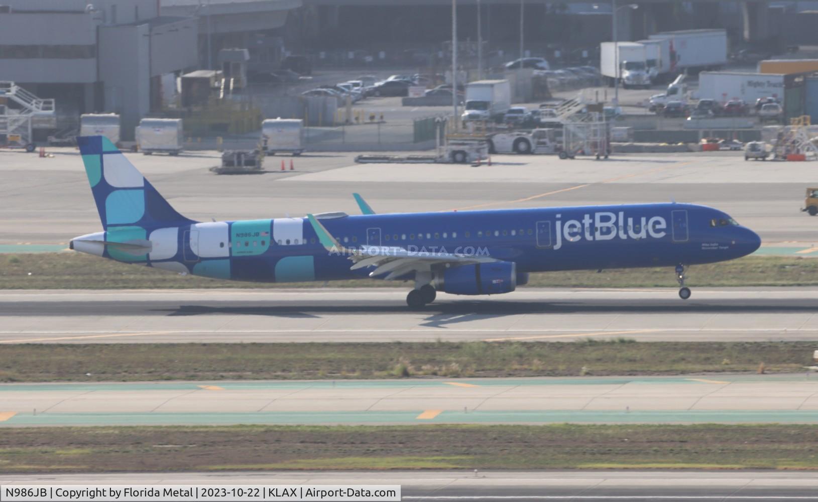 N986JB, 2017 Airbus A321-231 C/N 7907, JBU A321 nc zx MIA-LAX