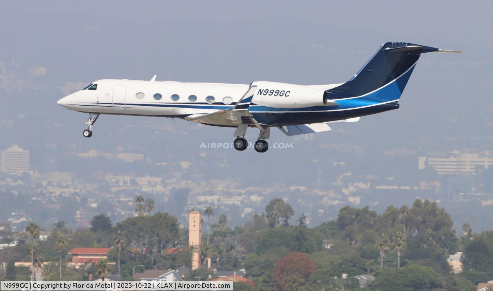 N999GC, 2009 Gulfstream Aerospace GIV-X (G450) C/N 4166, G450 zx APC-LAX