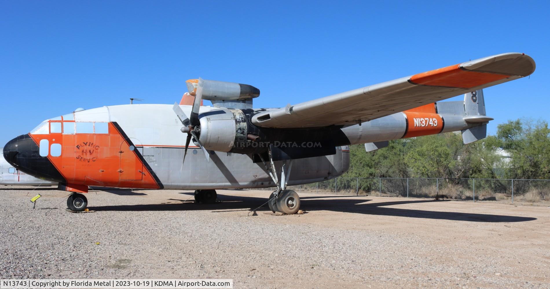 N13743, 1949 Fairchild C-119C Flying Boxcar C/N 10369, C-119 zx