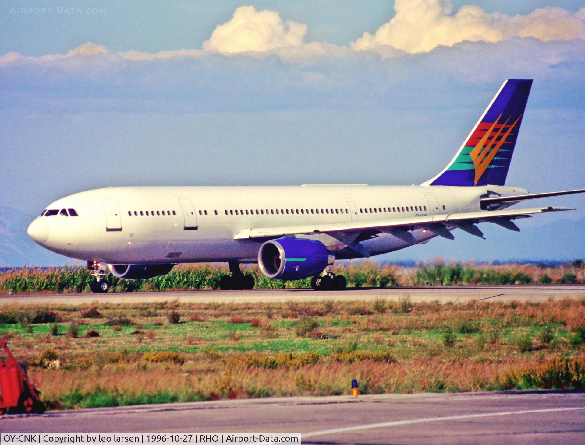 OY-CNK, 1979 Airbus A300B2-320 C/N 094, Rhodos 27.10.-1996