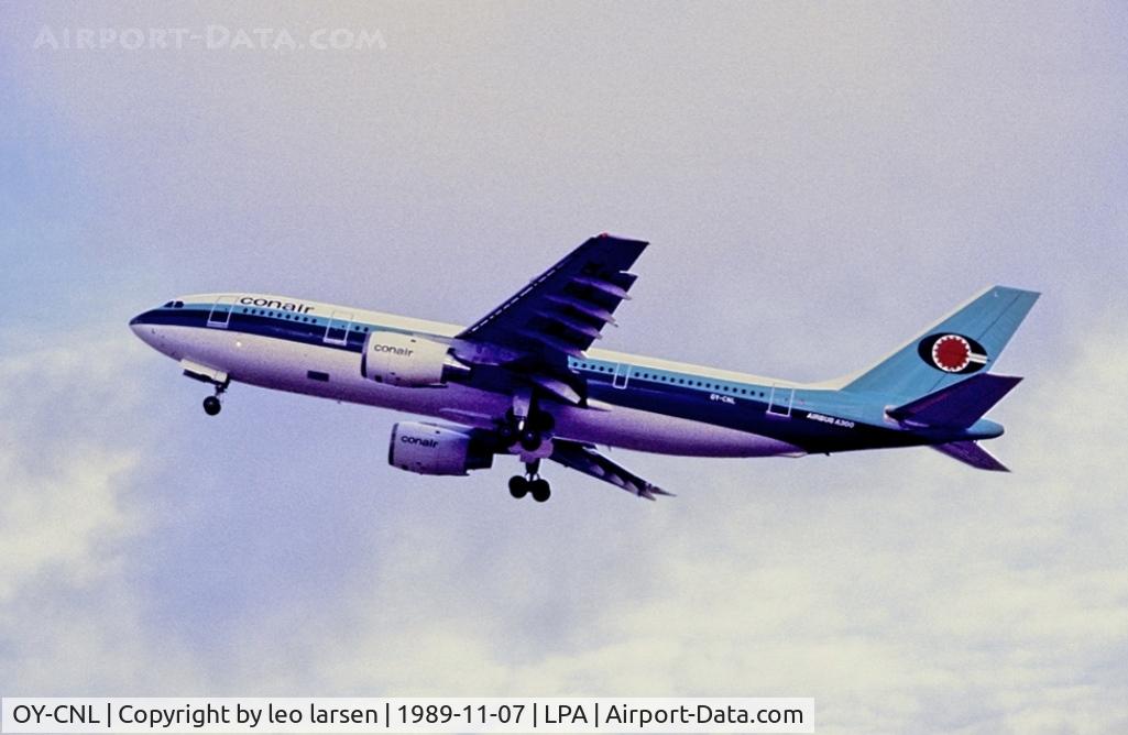 OY-CNL, 1980 Airbus A300B4-120 C/N 128, Las Palmas 7.11.1987