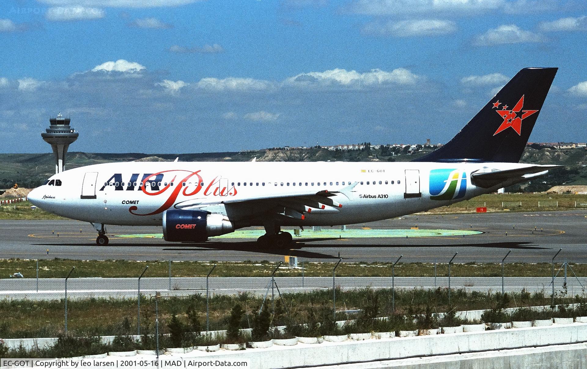 EC-GOT, 1988 Airbus A310-324 C/N 455, Madrid 16.5.2001