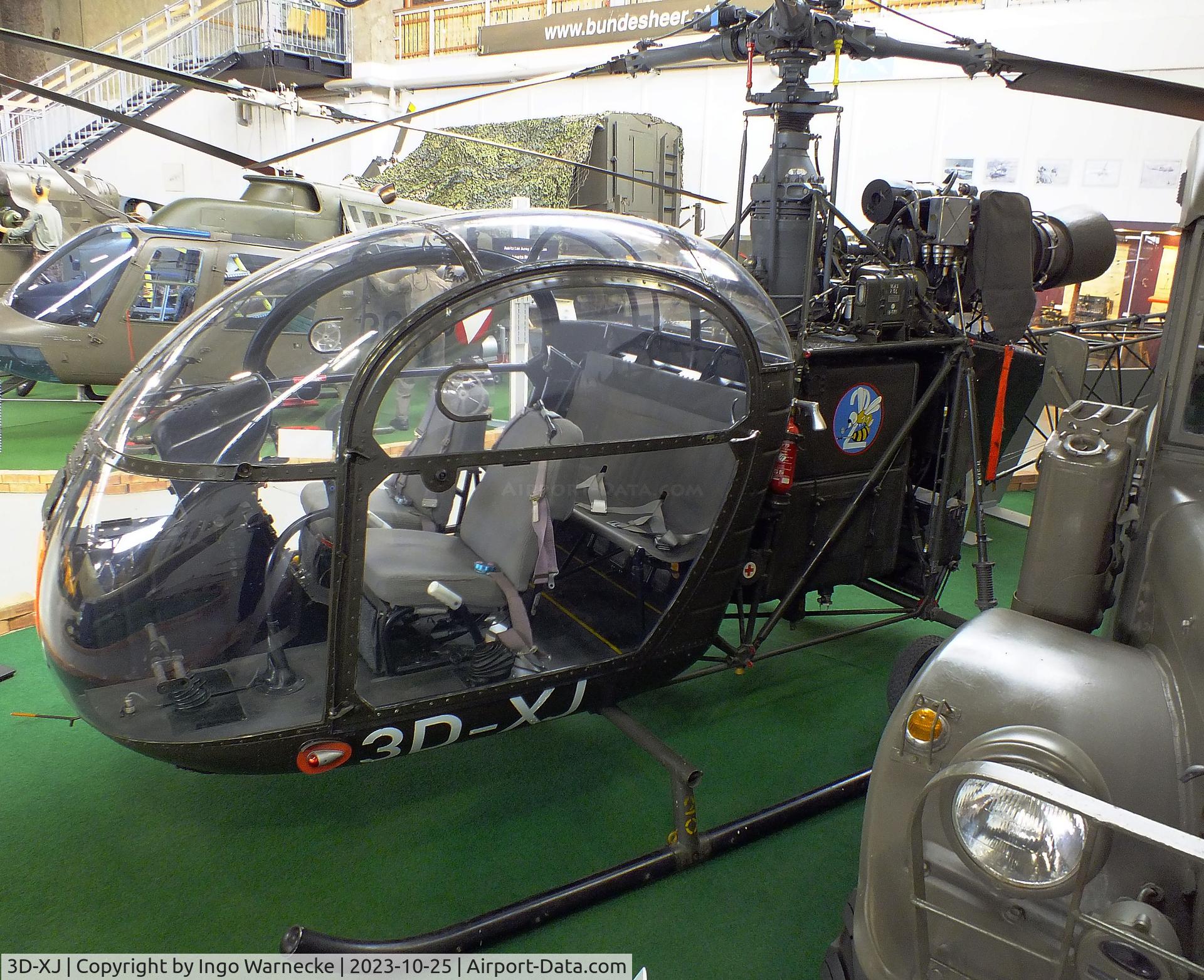 3D-XJ, Sud SE-3130 Alouette II C/N 1377, Sud Aviation SE.3130 Alouette II at the Militärluftfahrt-Museum (Museum of Austrian Military Aviation), Zeltweg