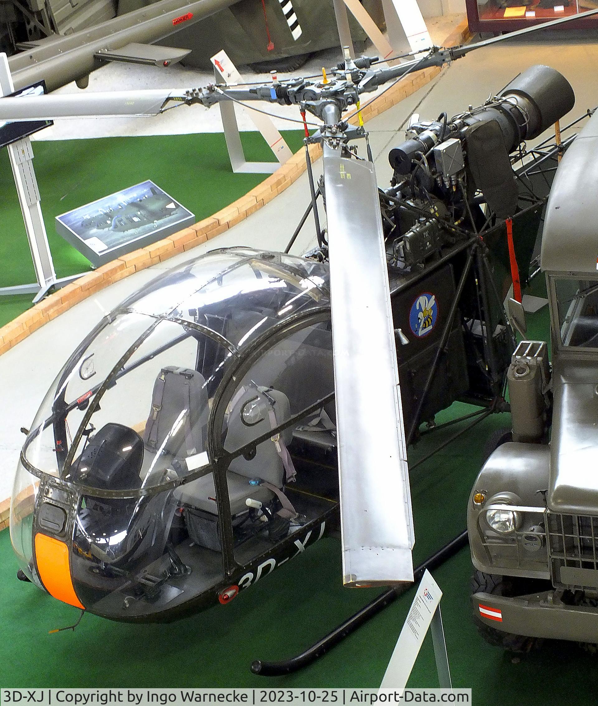3D-XJ, Sud SE-3130 Alouette II C/N 1377, Sud Aviation SE.3130 Alouette II at the Militärluftfahrt-Museum (Museum of Austrian Military Aviation), Zeltweg