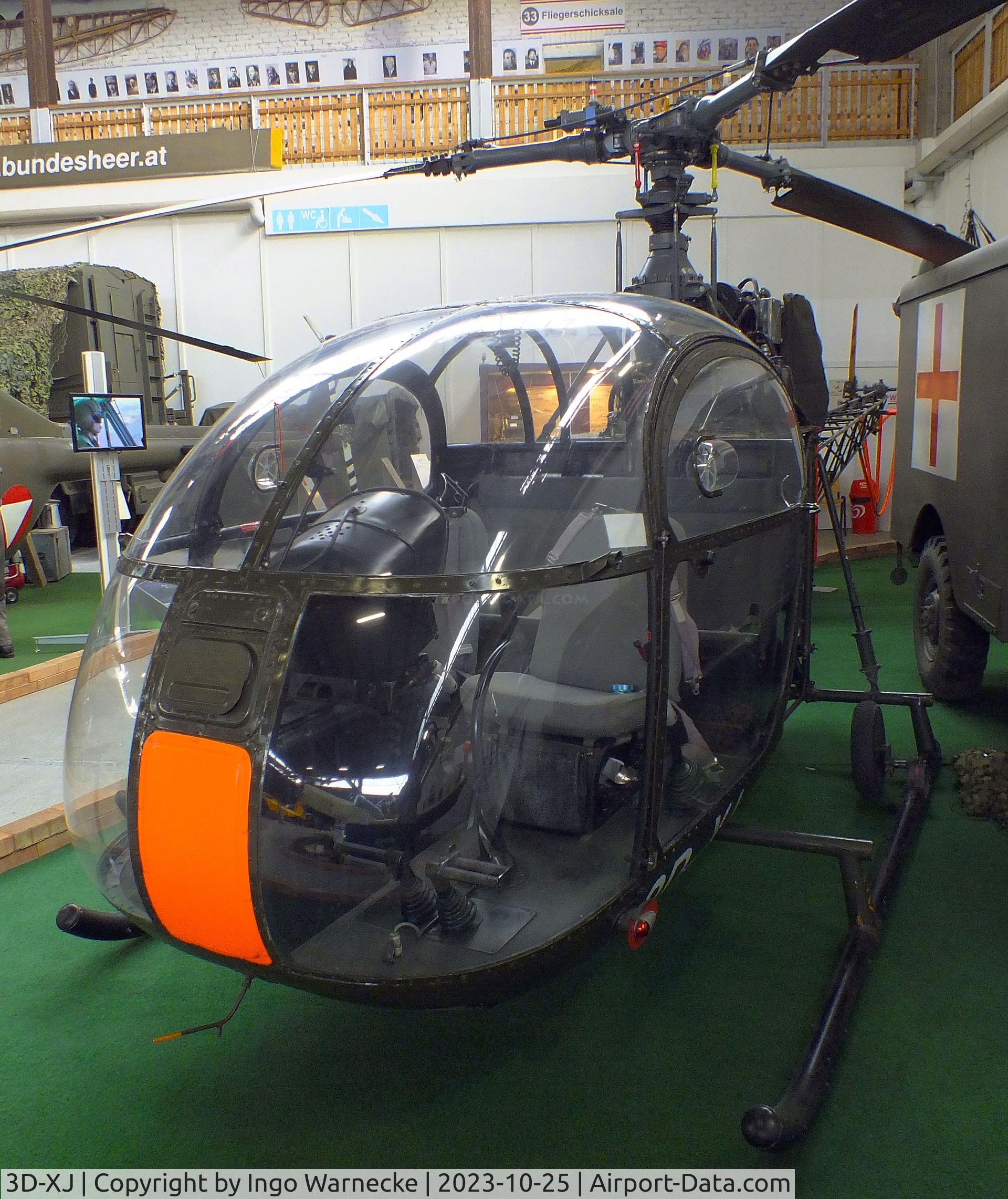 3D-XJ, Sud SE-3130 Alouette II C/N 1377, Sud Aviation SE.3130 Alouette II at the Militärluftfahrt-Museum (Museum of Austrian Military Aviation), Zeltweg
