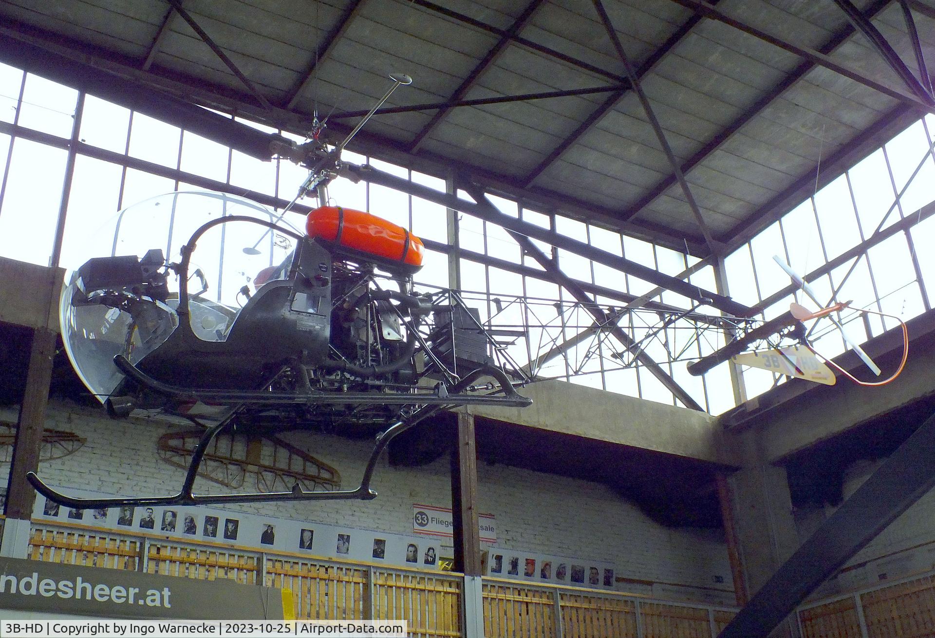 3B-HD, Bell OH-13H Sioux C/N 2482, Bell OH-13H Sioux at the Militärluftfahrt-Museum (Museum of Austrian Military Aviation), Zeltweg