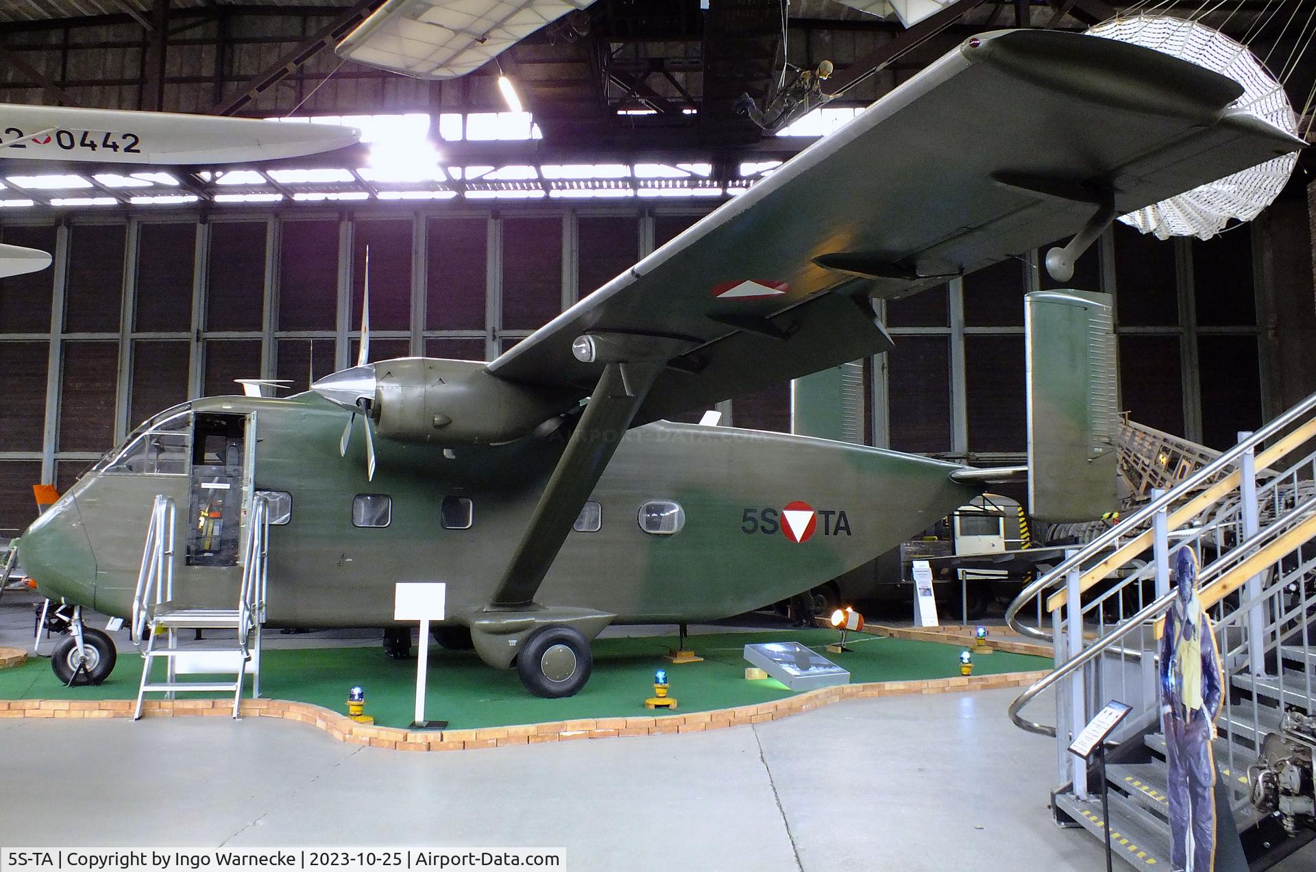 5S-TA, Short SC-7 Skyvan 3M-400 C/N SH.1855, Short SC-7 Skyvan 3M-400 at the Militärluftfahrt-Museum (Museum of Austrian Military Aviation), Zeltweg