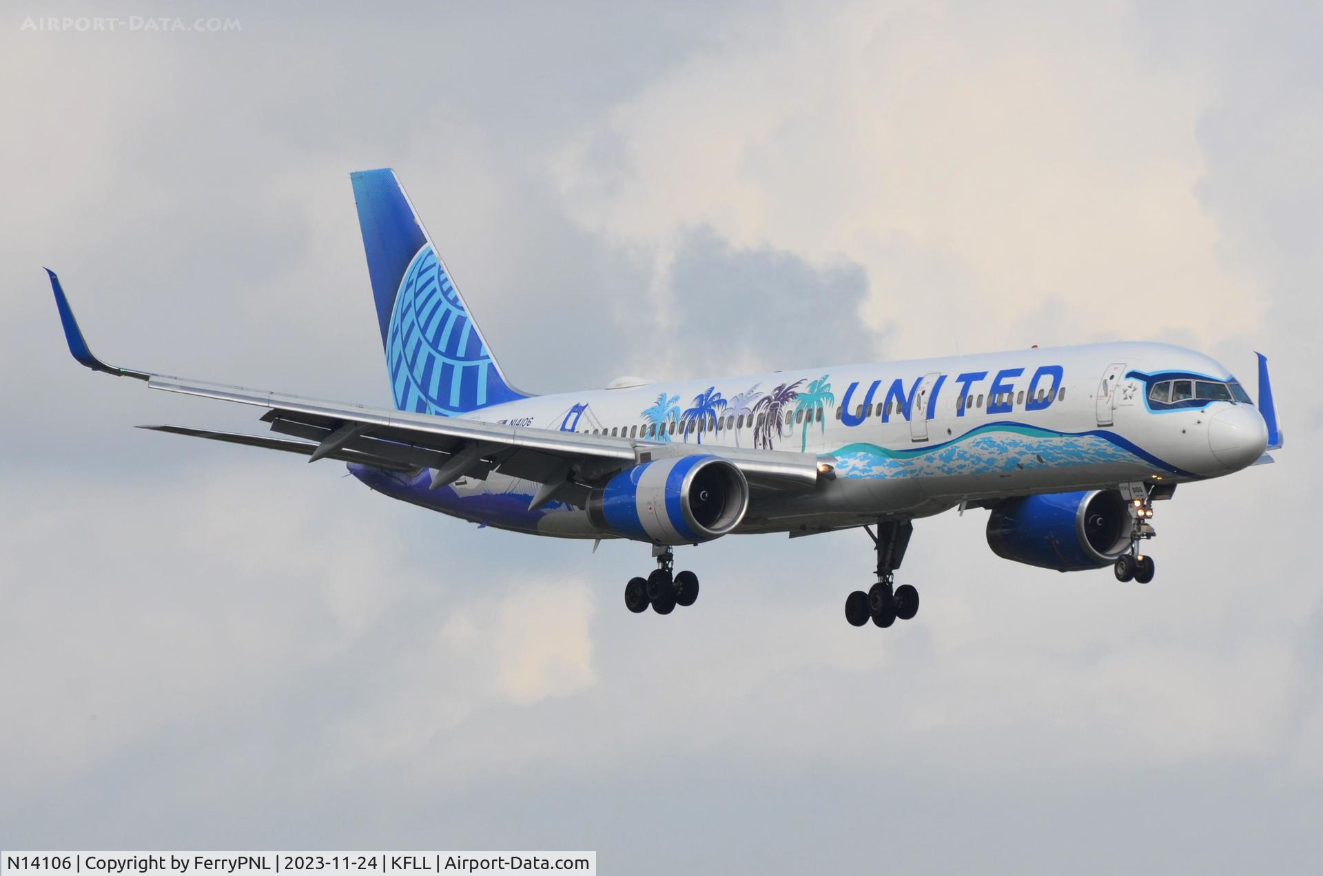 N14106, 1994 Boeing 757-224 C/N 27296, Arrival of United B752 wearing sunglasses