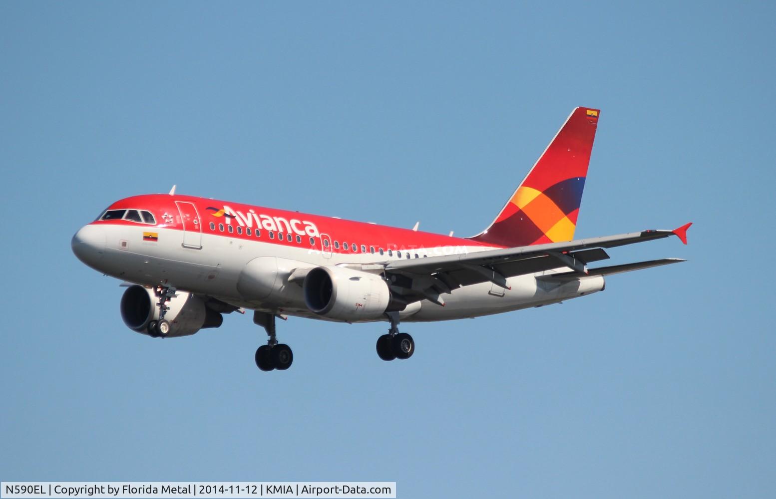 N590EL, 2004 Airbus A318-111 C/N 2328, AVA A318 zx