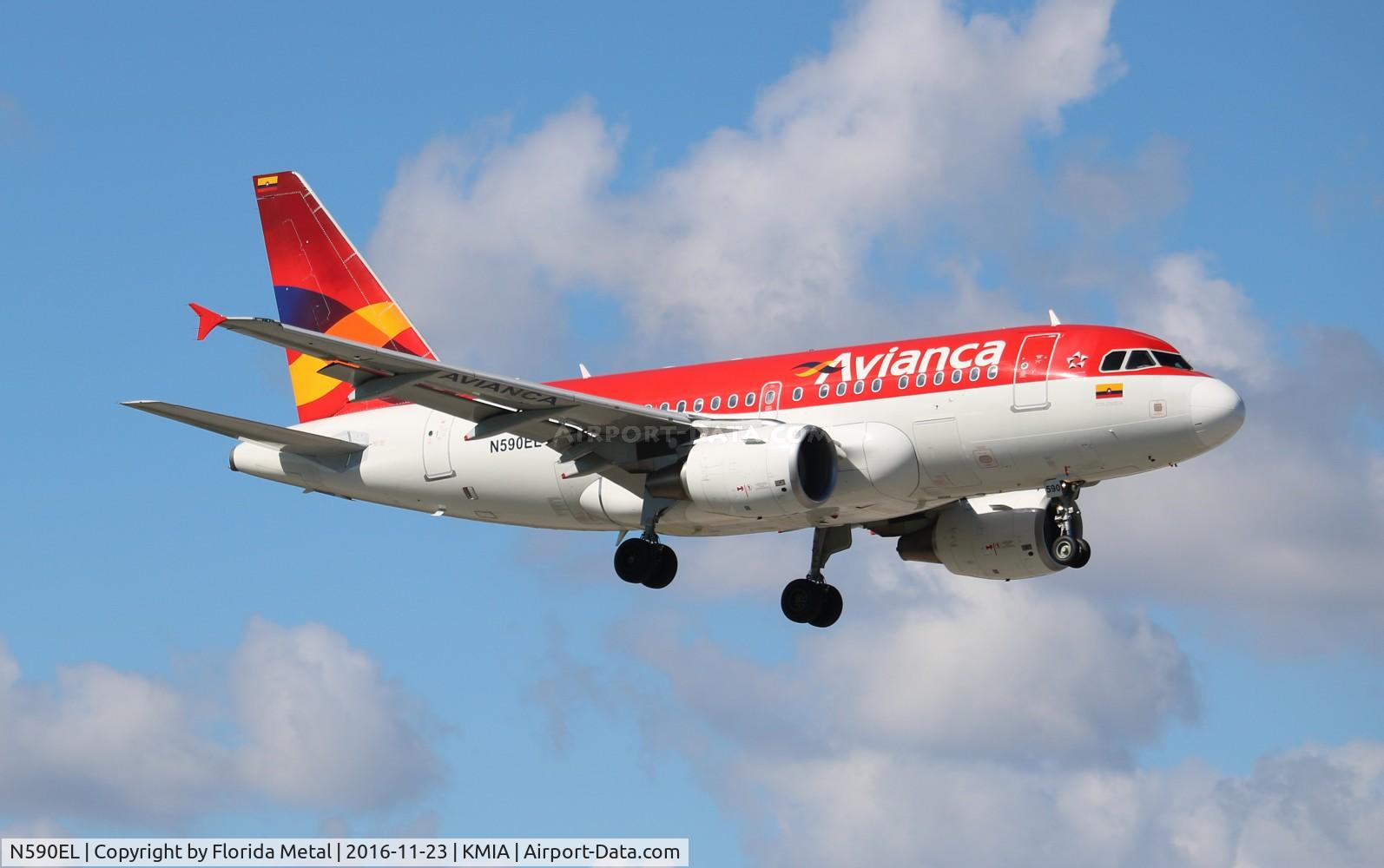 N590EL, 2004 Airbus A318-111 C/N 2328, AVA A318 zx